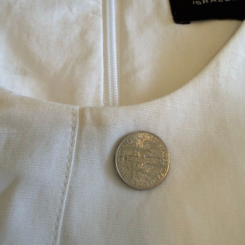 Israella Kobla Dalmar Dress White Oversized Shift Size 4 Structured, Minimalist - Picture 7 of 15